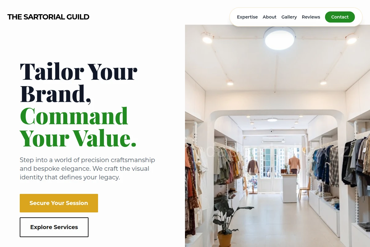 Premium Barber Shop Website Design